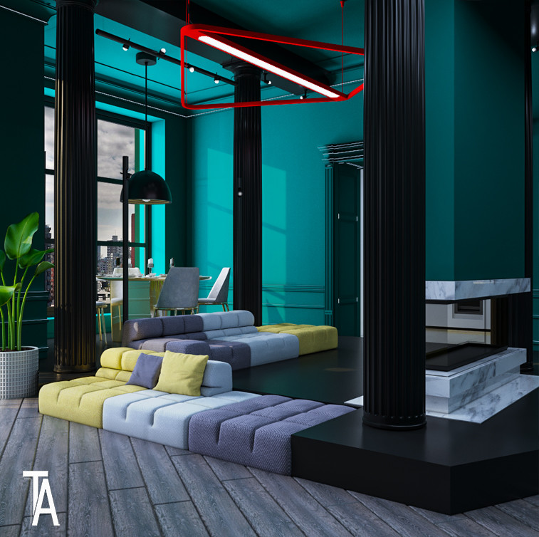 ИНТЕРЬЕР ПЯТИКОМНАТНОЙ КВАРТИРЫ