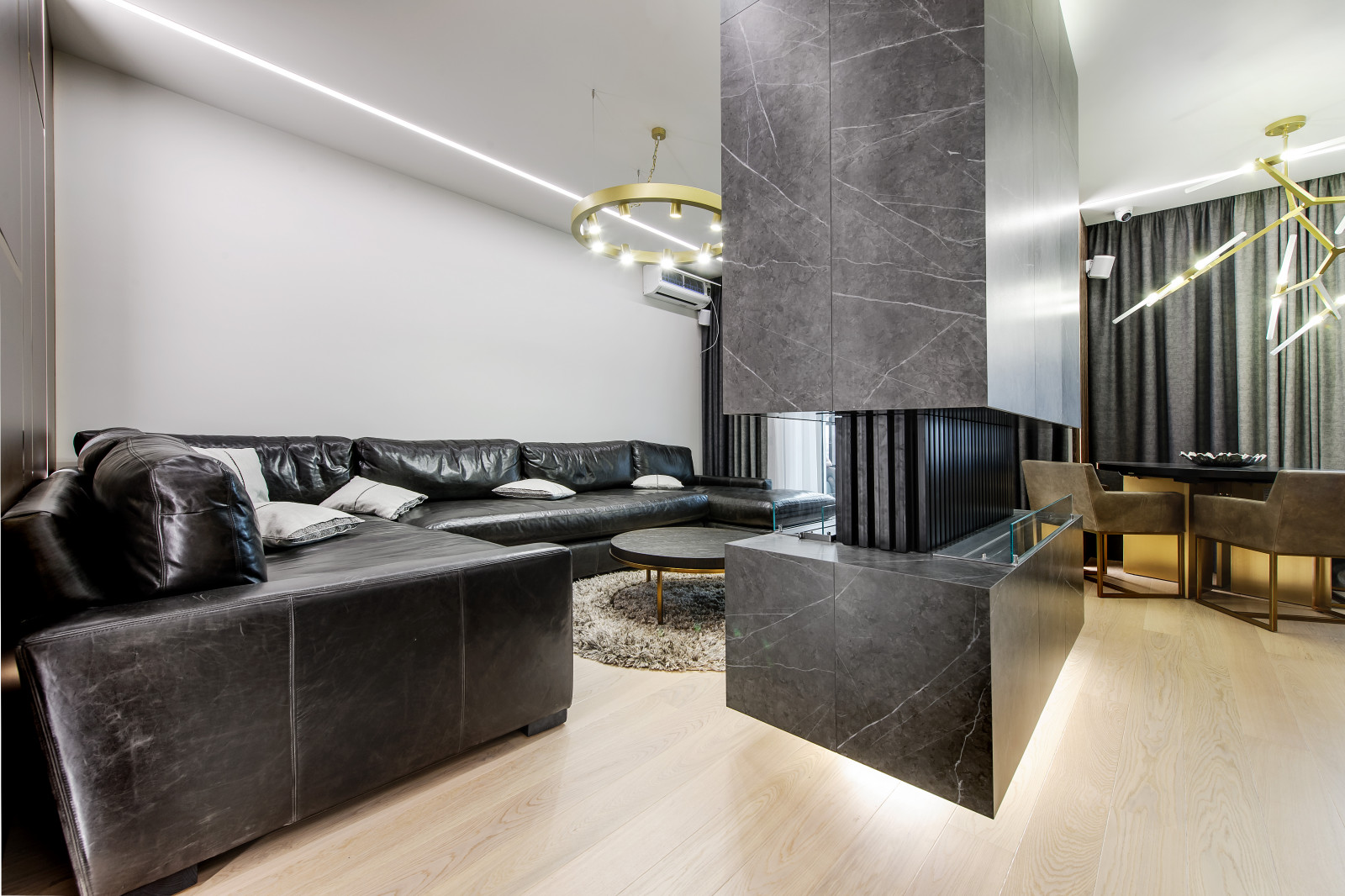 Гостиная. Дизайн проект квартиры на Петровском острове