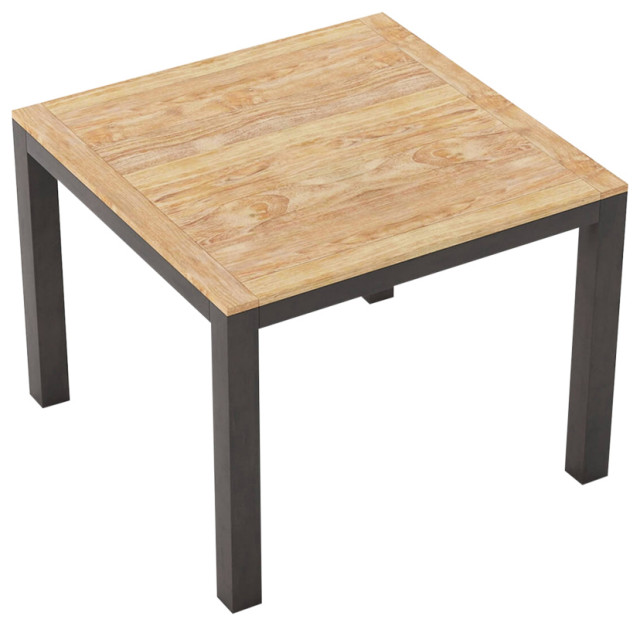 Cortona Square Bar Height Farmhouse Table Rustic Outdoor Pub And