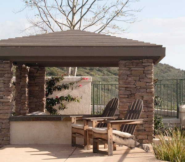 pool house Craftsman Orange County by Moss Yaw Design studio Houzz