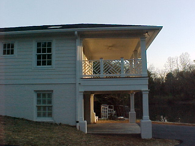 Porch with lake view