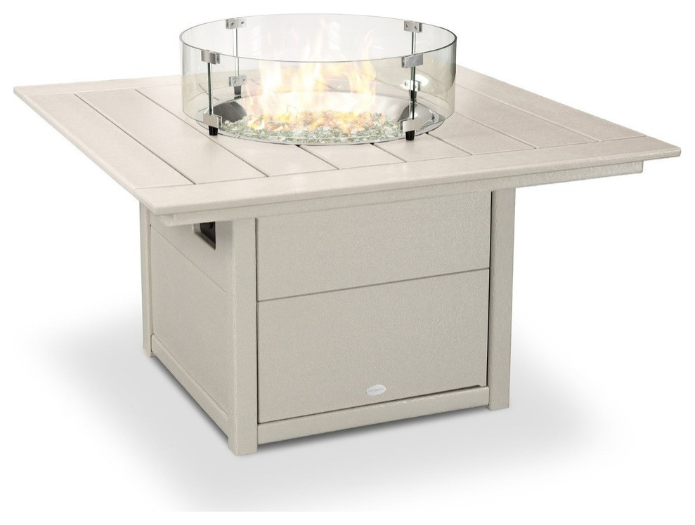 Polywood Square 42" Fire Pit Table Transitional Fire Pits by POLYWOOD Houzz