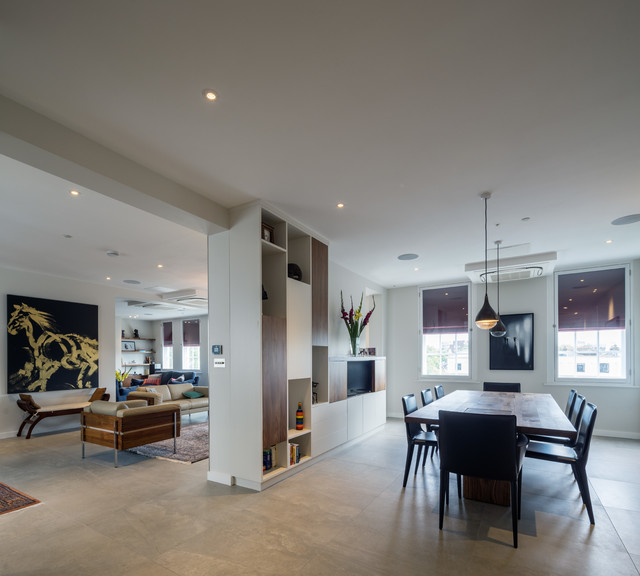 St. Mary Abbots contemporary-dining-room