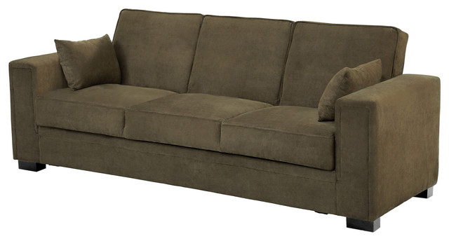 Serta Sabrina Pewter Convertible Sleeper Sofa Contemporary Sofas Serta Sabrina Pewter Convertible Sleeper Sofa
