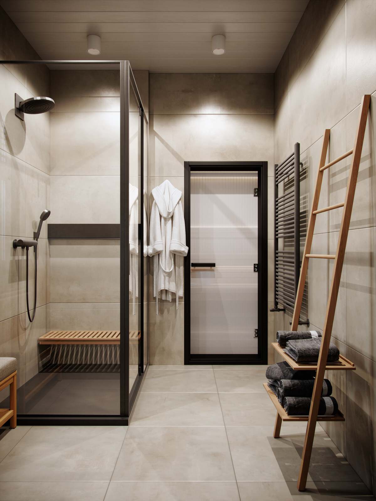 Дизайн интерьера загородного дома из бруса