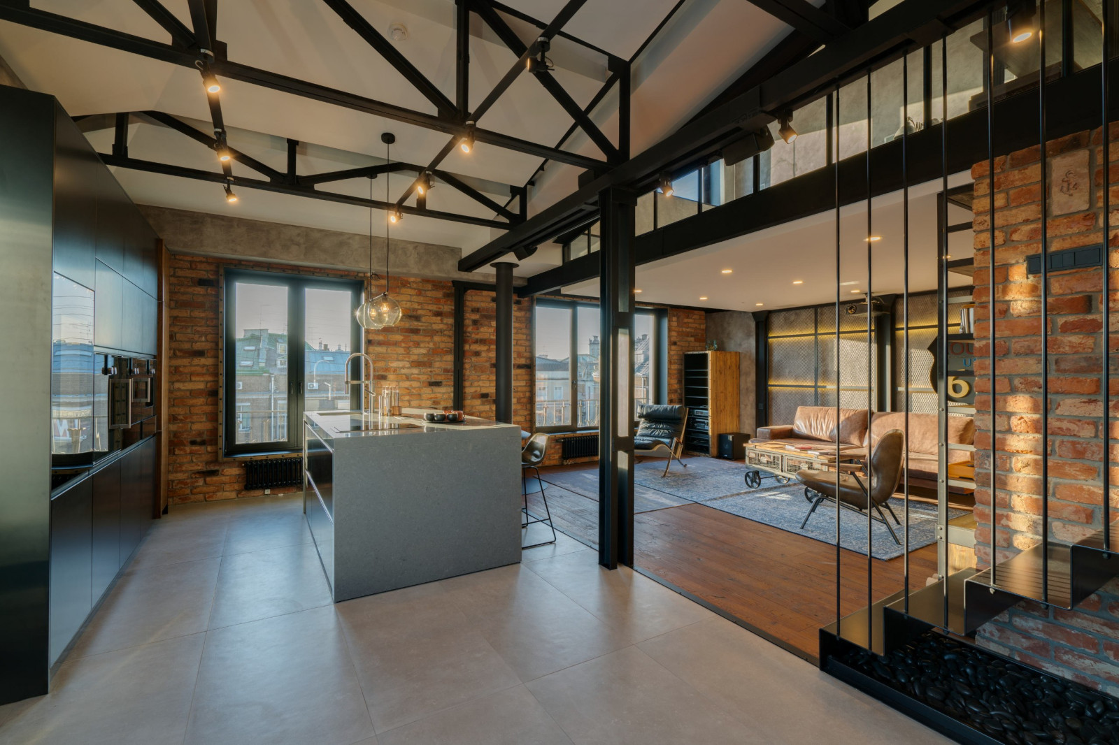 Мужская квартира в стиле Лофт