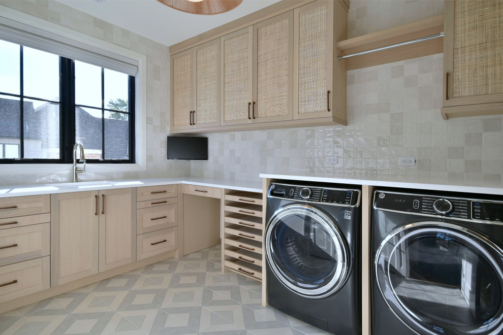 Photo of a country laundry room in Chicago.