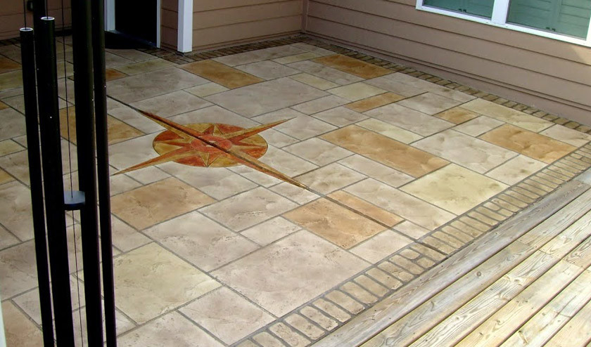 Inspiration for an arts and crafts backyard patio in Dallas with concrete pavers.