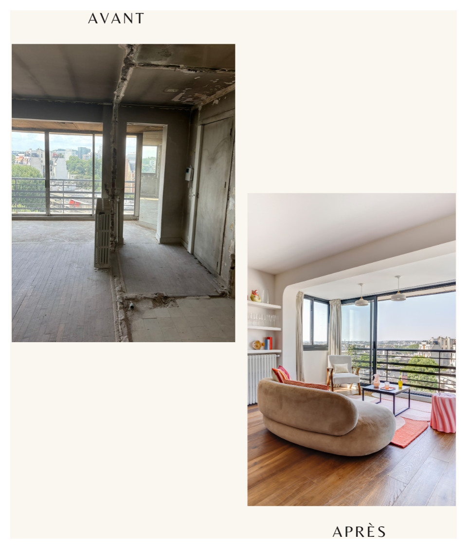 Un duplex des années 30 de 60m2 entièrement repensé