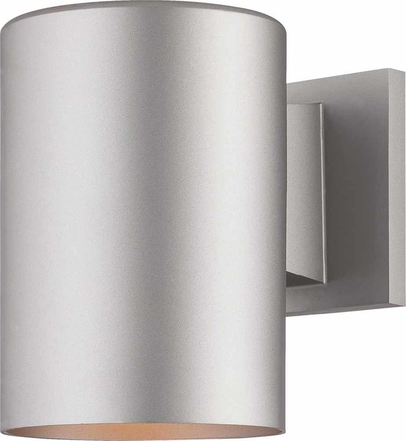 Volume Lighting 1-Light Silver Gray Outdoor Wall Sconce