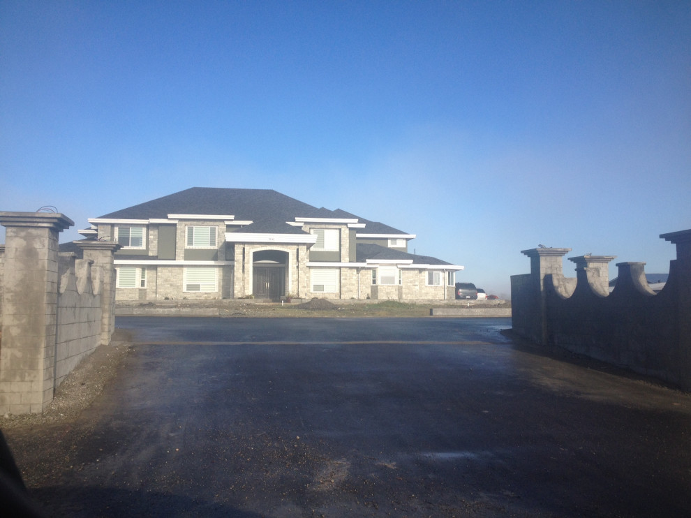 Example of a trendy home design design in Vancouver