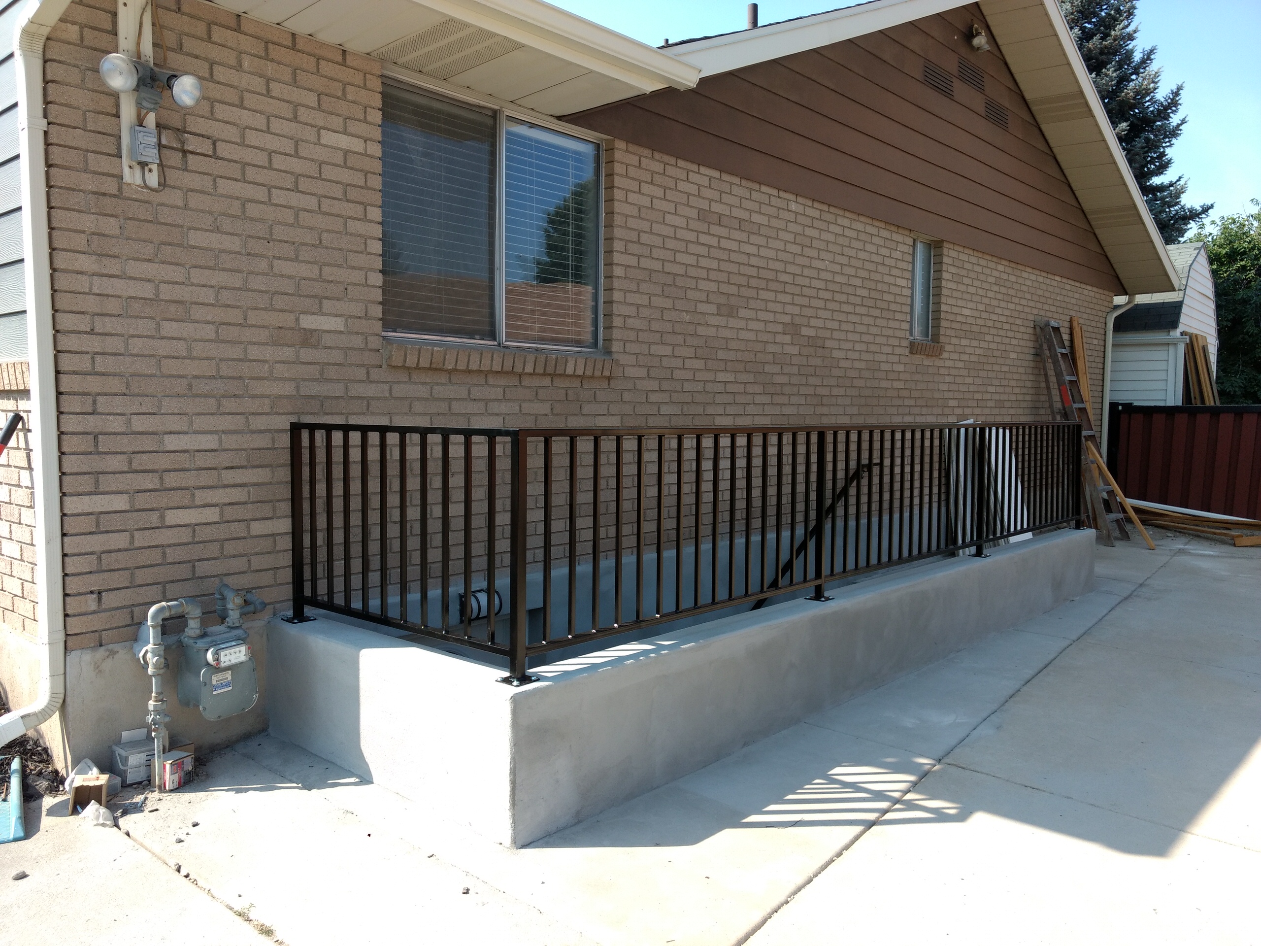 Basement Entry Gaurd Rail