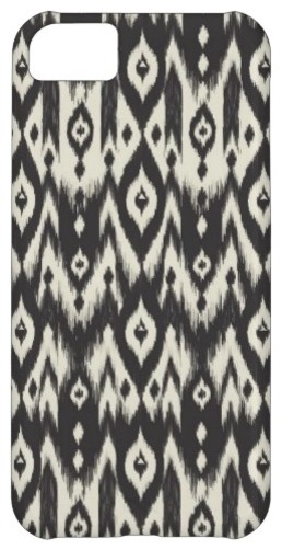 Black & Cream Tribal Ikat iPhone 5C Cover