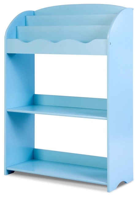 Modern 3 Tier Kids Bookshelf Magazine Storage Bookcase