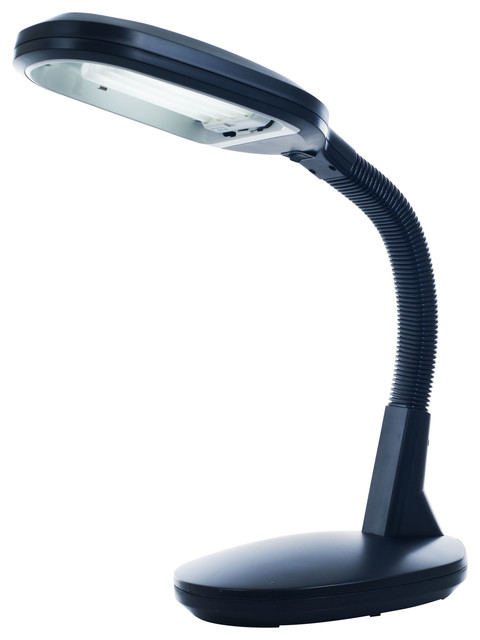 Deluxe Sunlight Desk Lamp, 26", Black