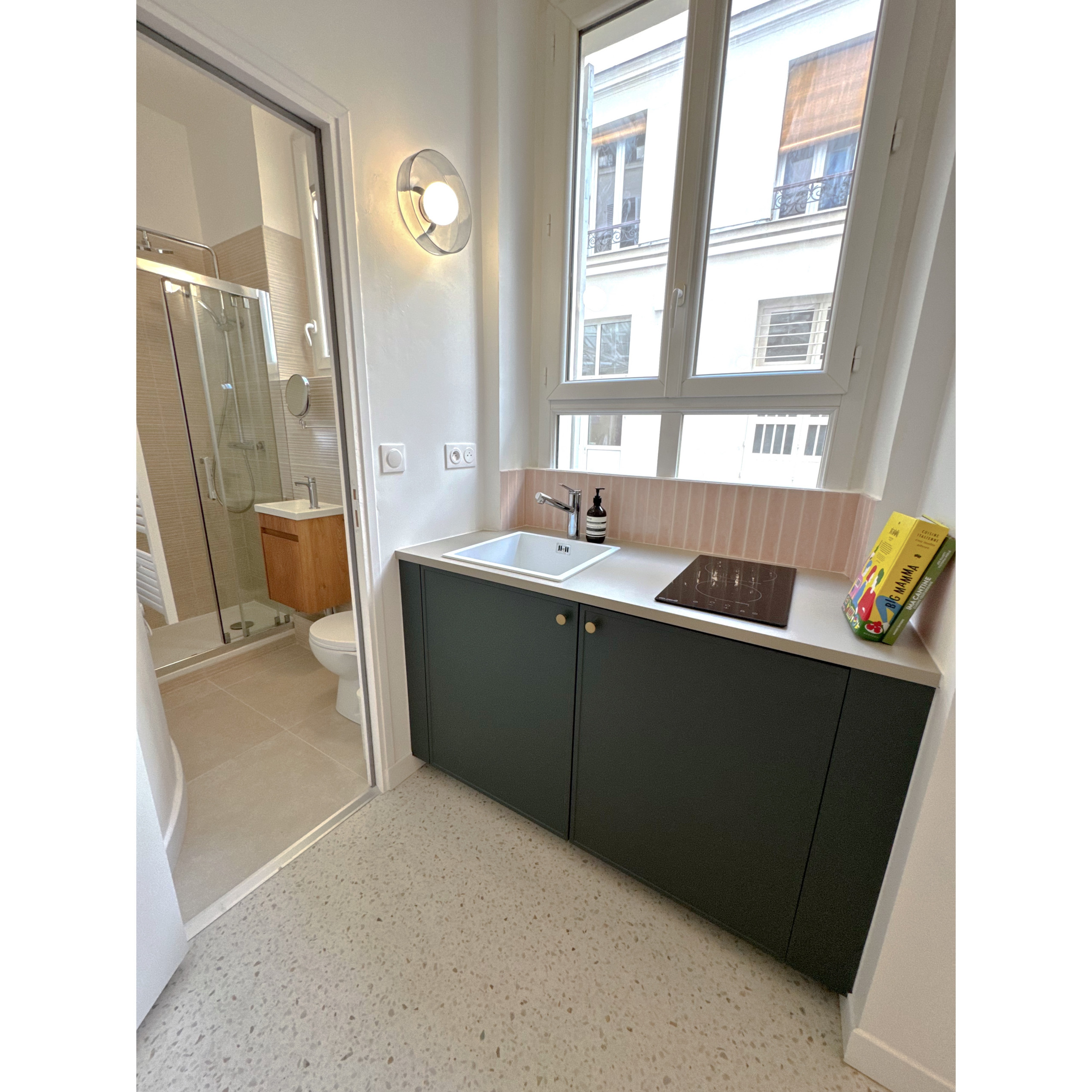 Projet Louis Blanc, rénovation d'un studio de 15m2