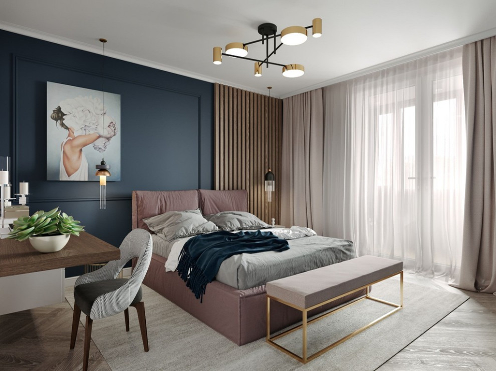 Дизайн интерьера квартиры в современном стиле в ЖК «Царская столица», 107 кв.м.