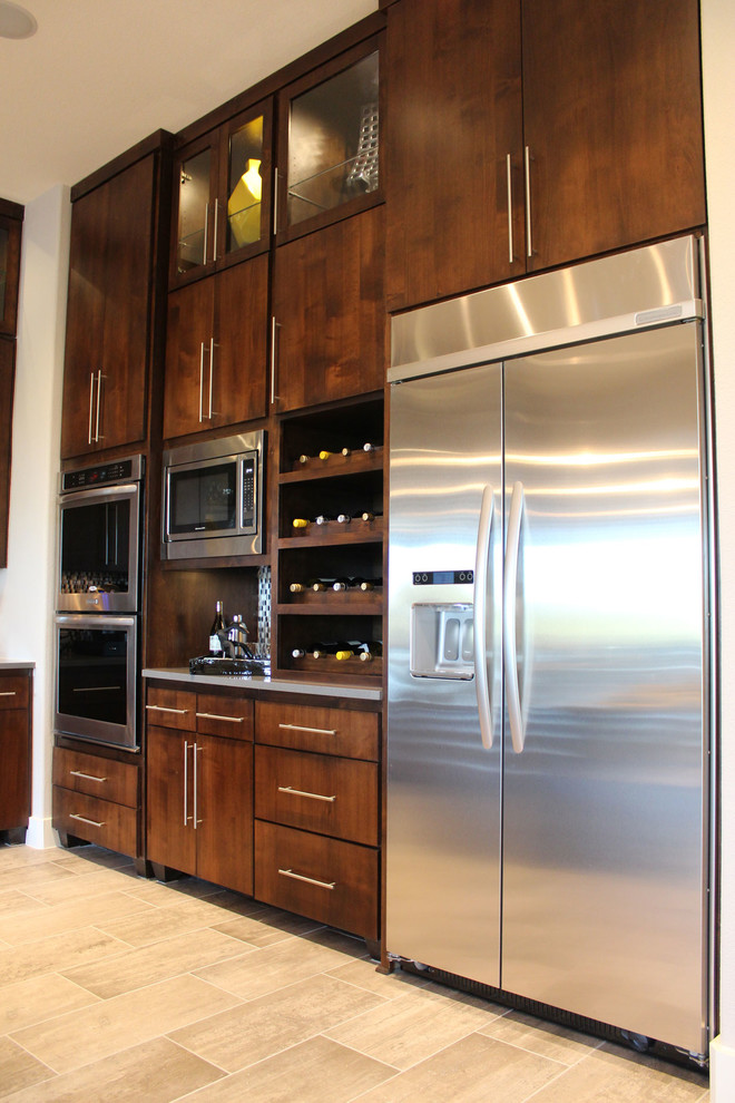 Modern Slab Flat Panel Cabinet Door Kitchen By Burrows Cabinets