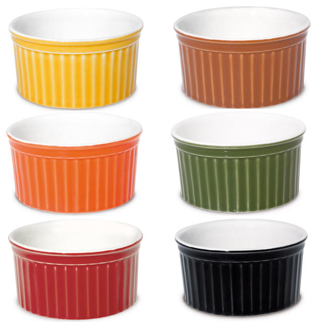 contemporary ramekins and souffle dishes