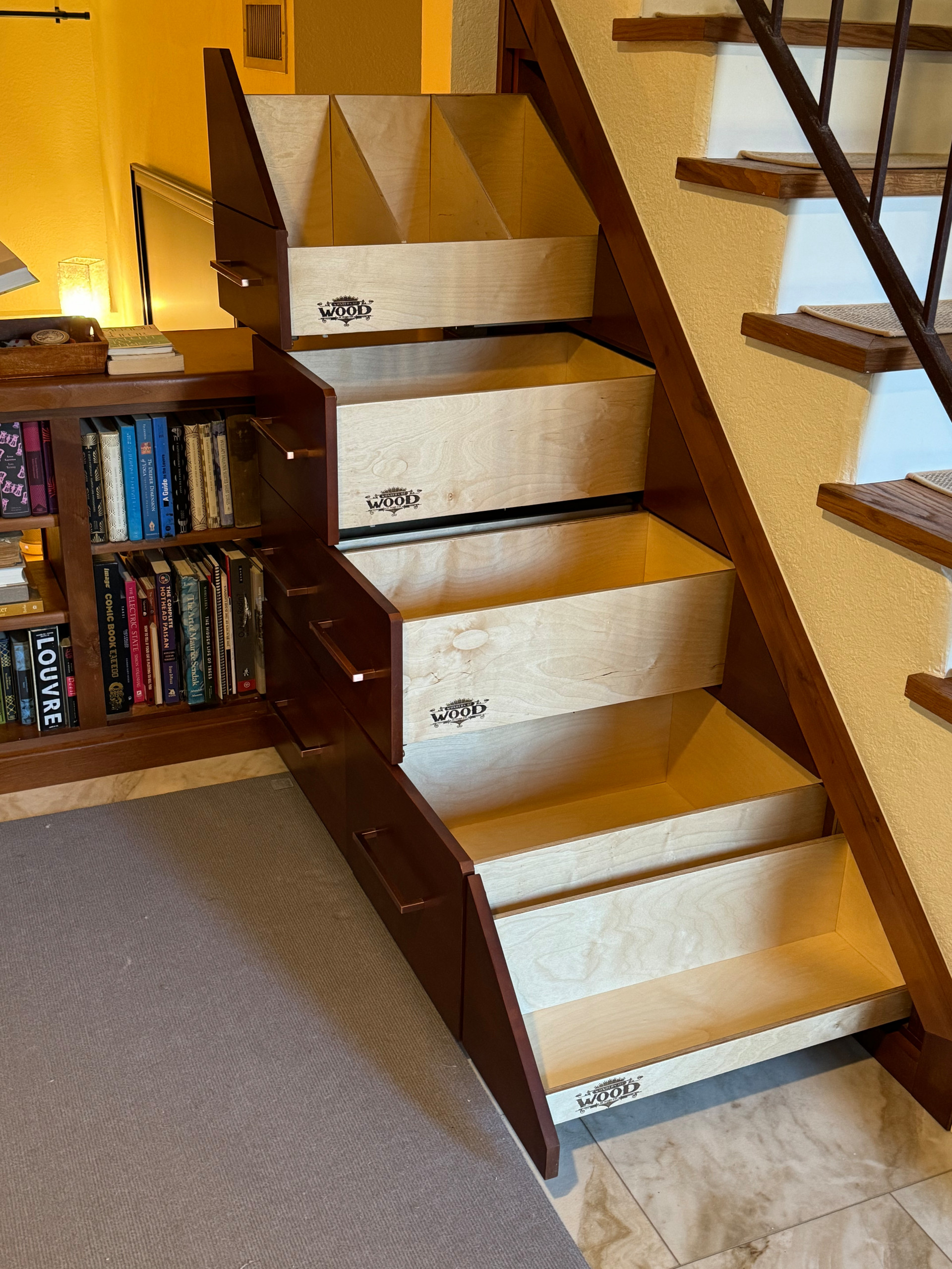 Custom Under-Staircase Cabinetry