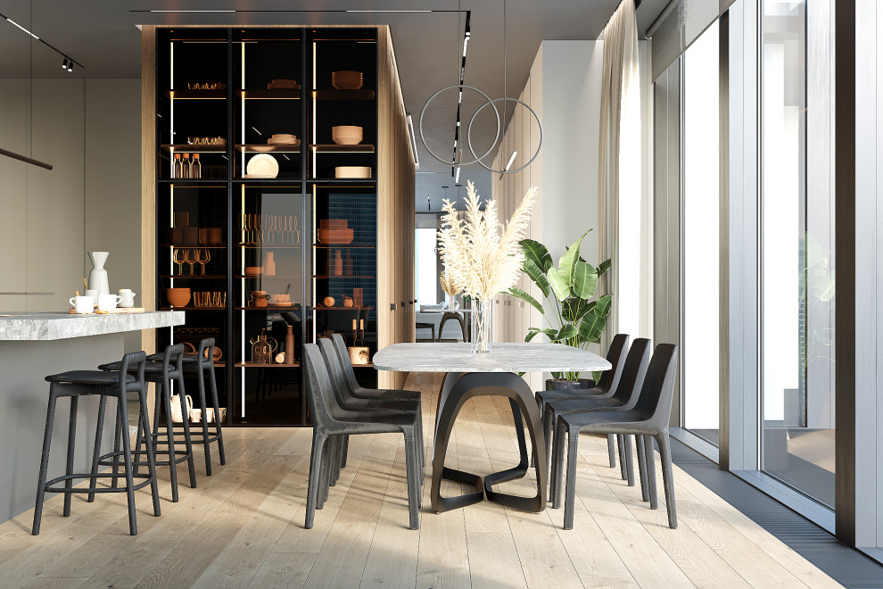 интерьер апартаментов МФК "Neva Towers" 120м2