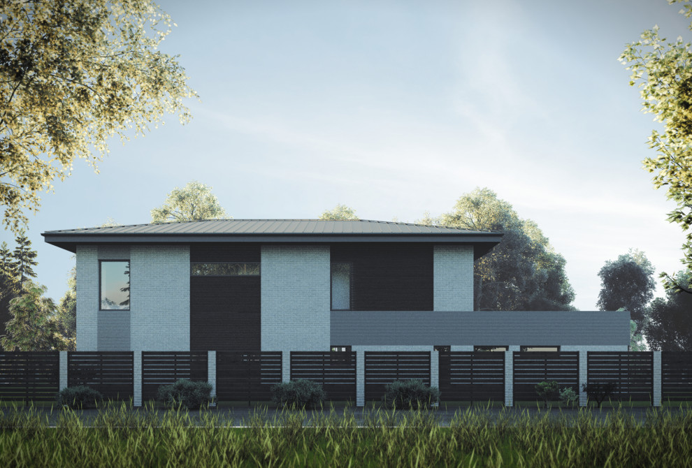 Загородный дом в стиле современный ар-деко