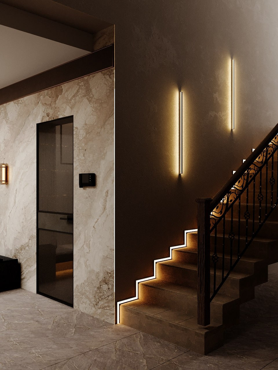 Дизайн-проект дома (420 м2) в стиле нео-модерн