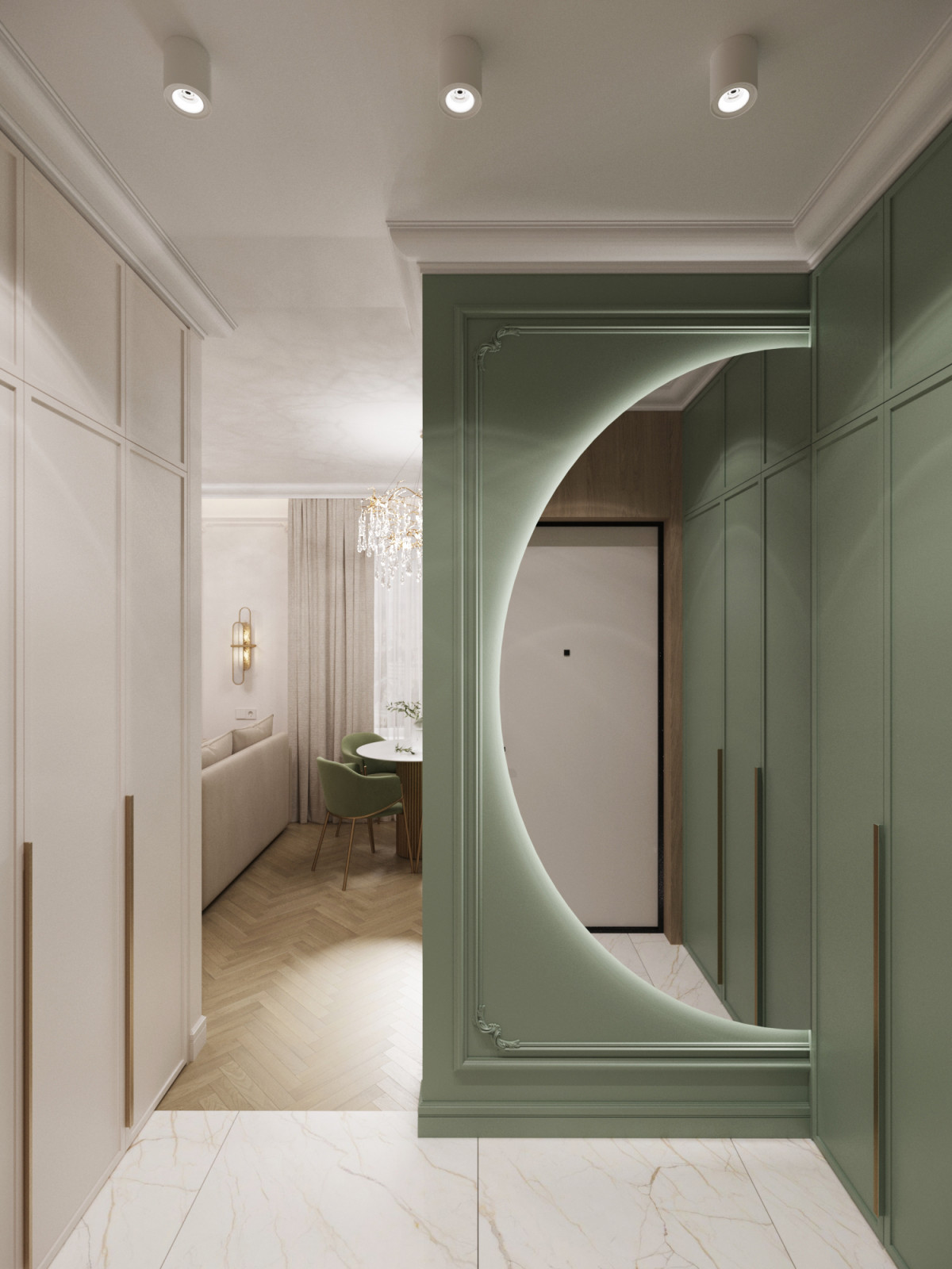 Дизайн-проект евротрехкомнатной квартиры 57 м2