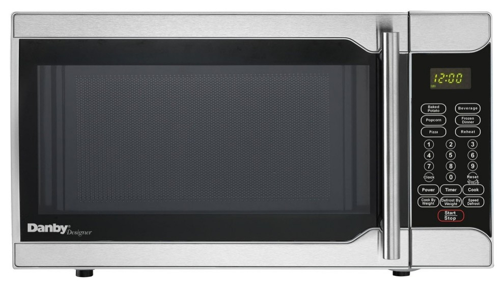 Danby 700W Microwave 0.7Cu.Ft, 10 Power Levels DBMW0721BBS Contemporary Microwave Ovens by