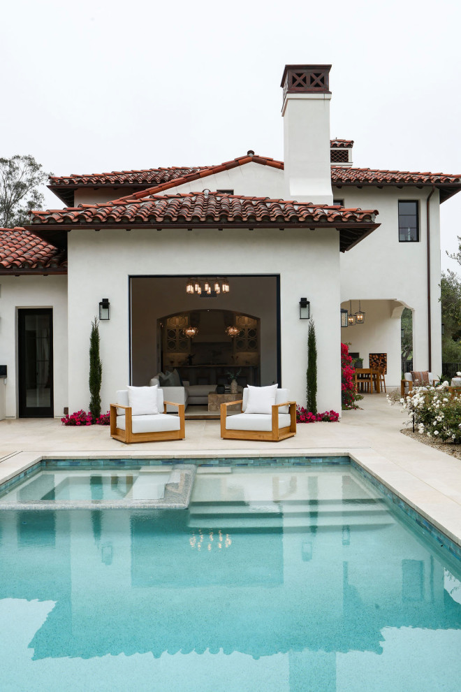 Example of a transitional pool design in Santa Barbara