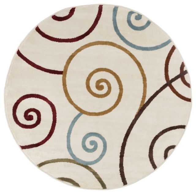Round Area Rug 5 Foot Stain Resistant Circle By Lavish Home Round Area Rug 5 Foot Stain Resistant Circle By Lavish Home Multicolor