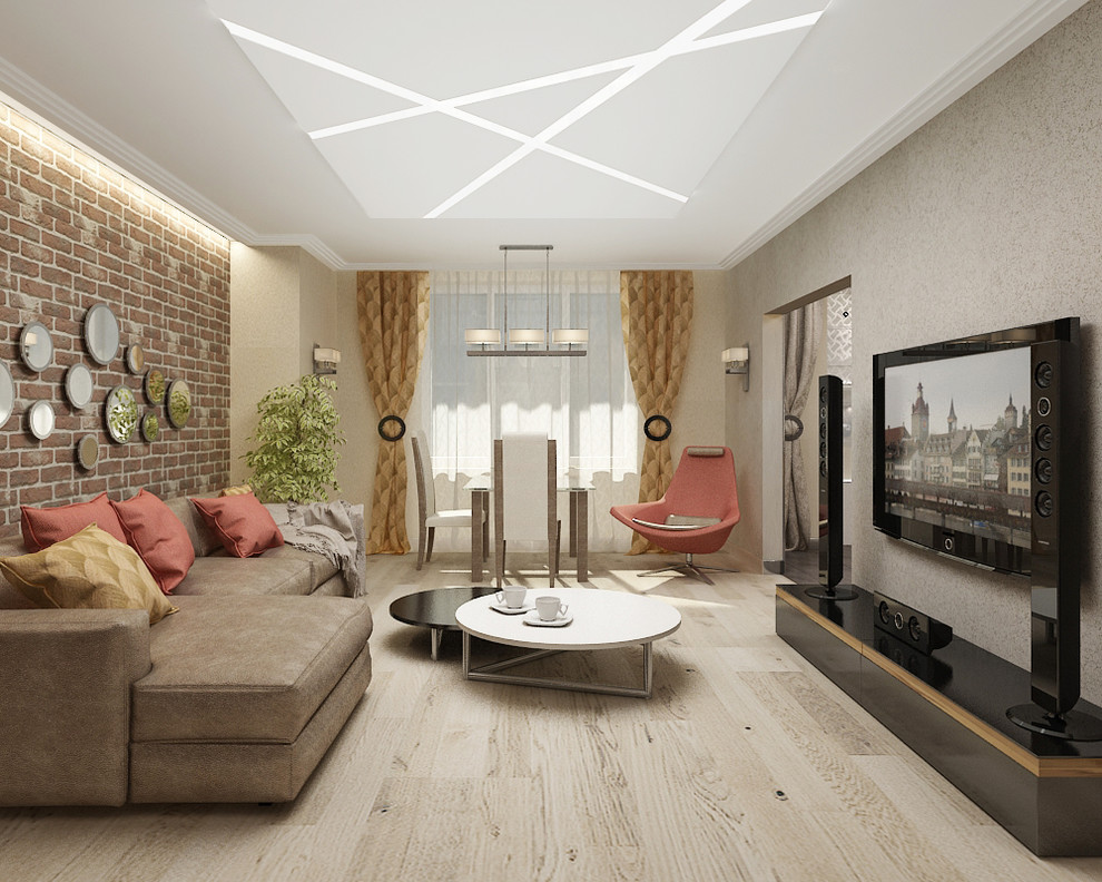 Проект интерьера квартиры в современном стиле, ул. Космонавтов, 105 м.кв.