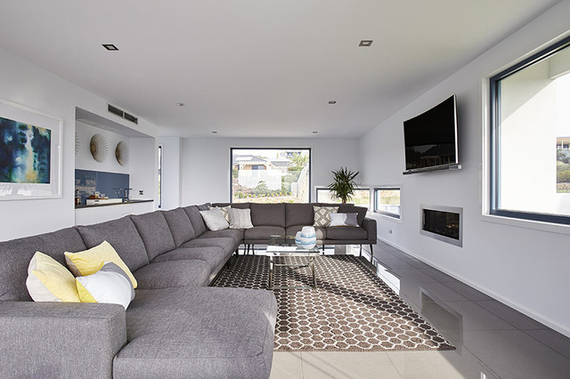 Shona Place, Mount Martha modern-living-room