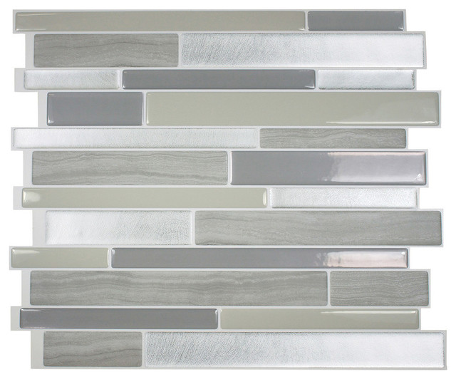 Smart Tile Milano Grigio L And Stick 3d Gel O Wall Tiles Mosaik Smart Tile Milano Grigio L And Stick 3d Gel O Wall Tiles Mosaik Contemporary Mosaic By