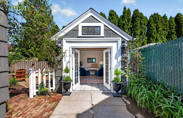 Exterior transitional-garden-shed-and-building