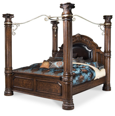 AICO Monte Carlo II Poster Bed Collection, Queen Size