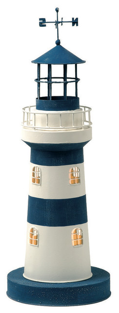 Striped Lighthouse Table Lamp