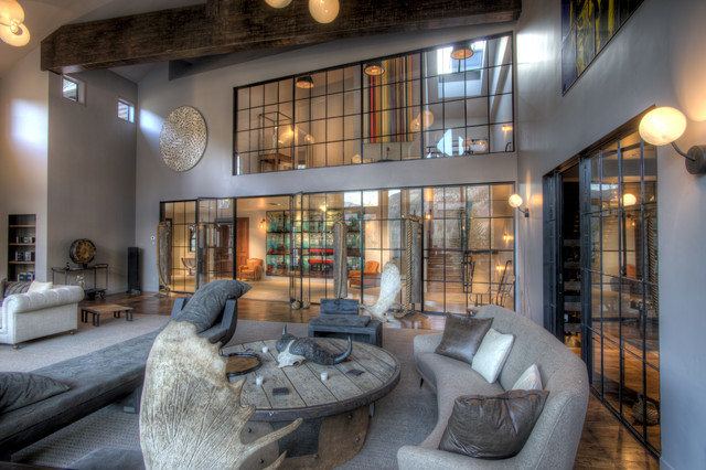 Industrial Living Room industrial-salon