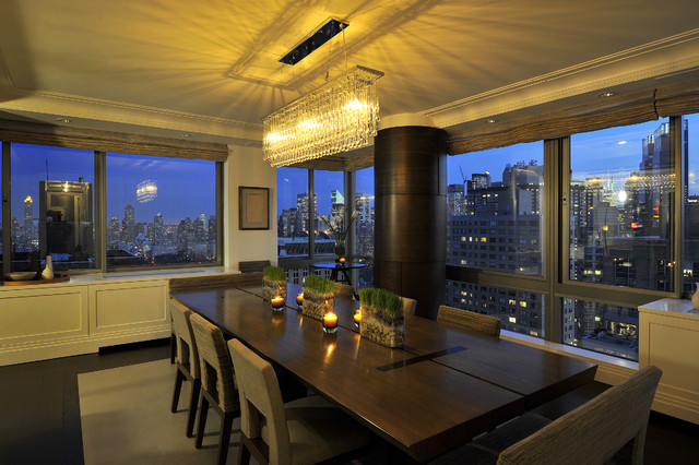 Skyscape37 New York City Apartment Contemporary Dining Room New
