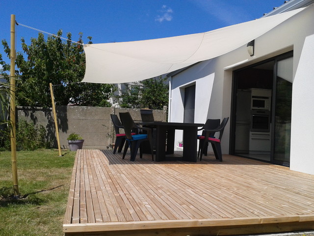 Terrasse bois originale en Douglas contemporary-deck