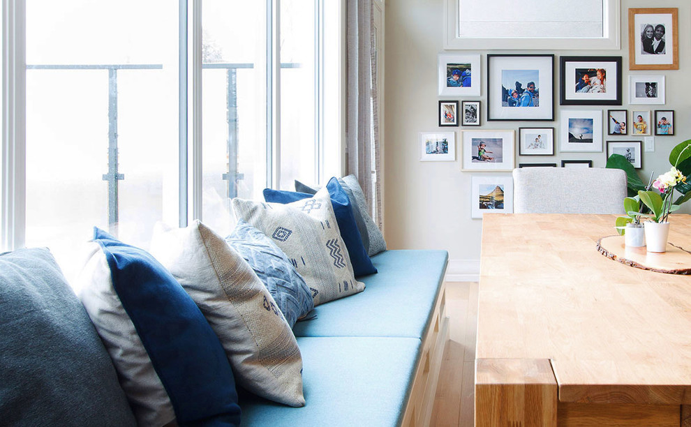 This is an example of a large beach style kitchen in Calgary.