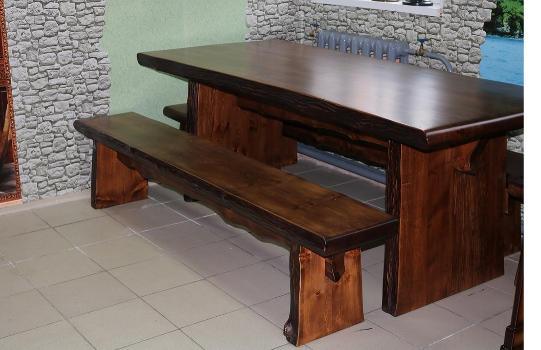 Брашированная мебель из массива