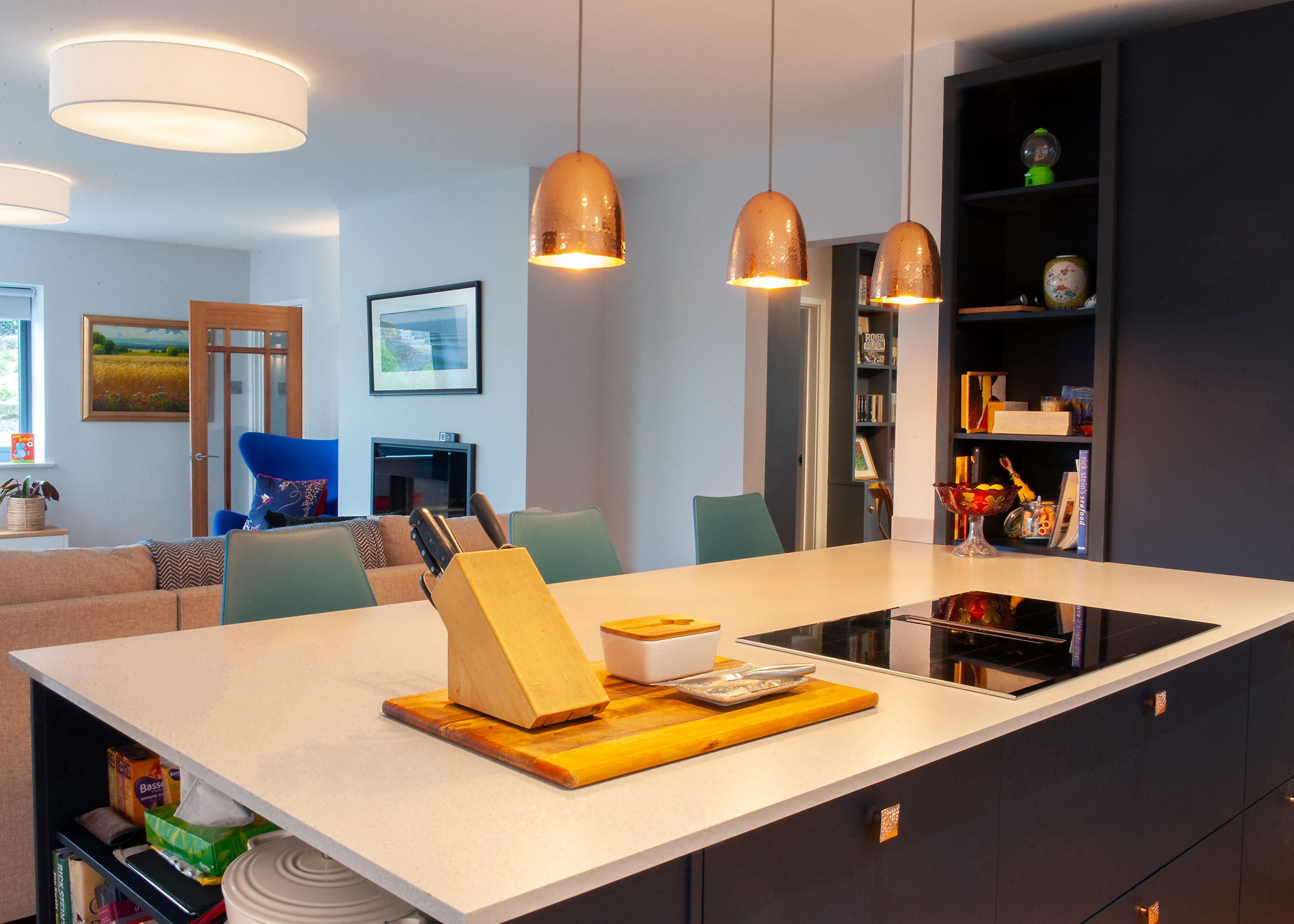 Inspiration for a contemporary kitchen remodel in Dorset