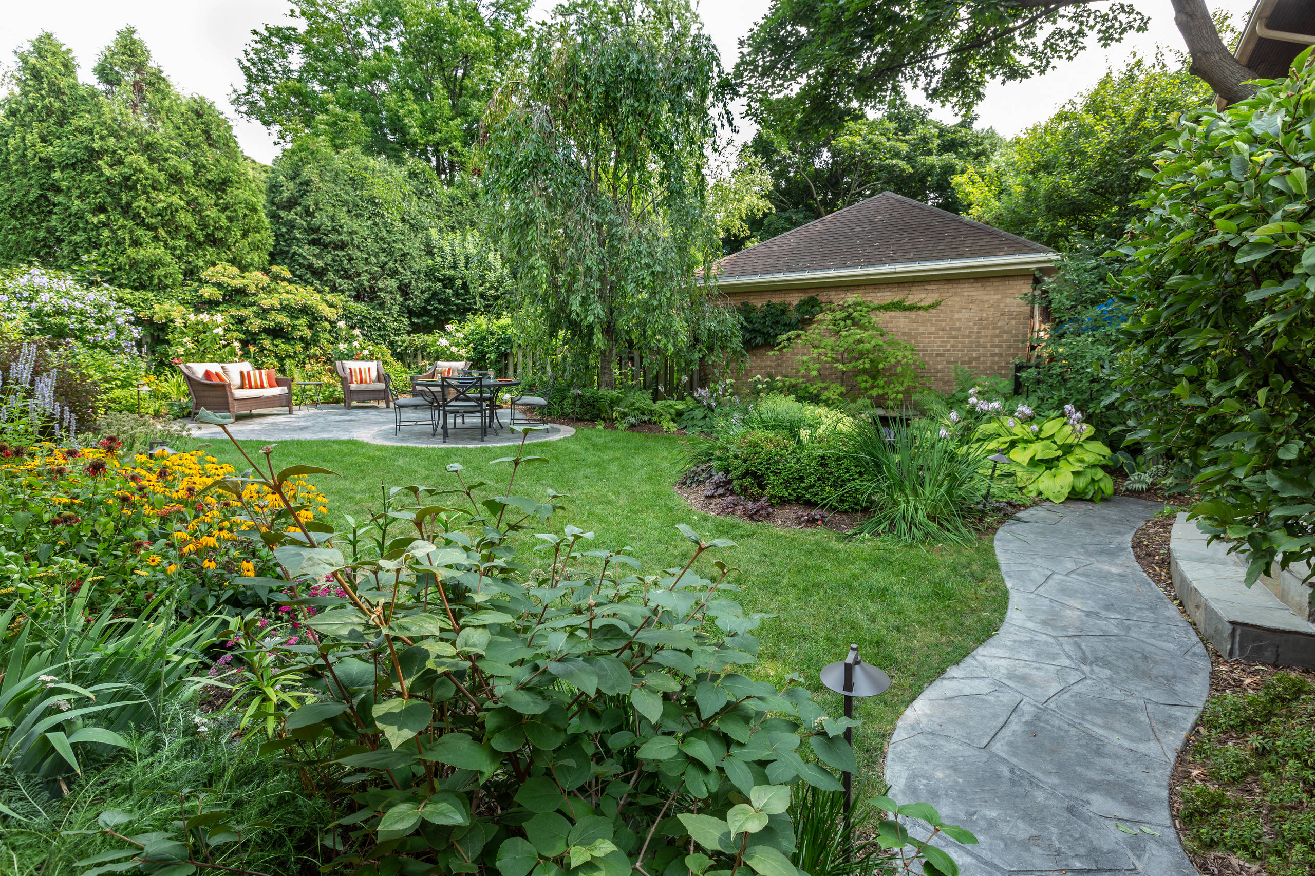 Traditional Backyard Landscape Renovation - Milwaukee
