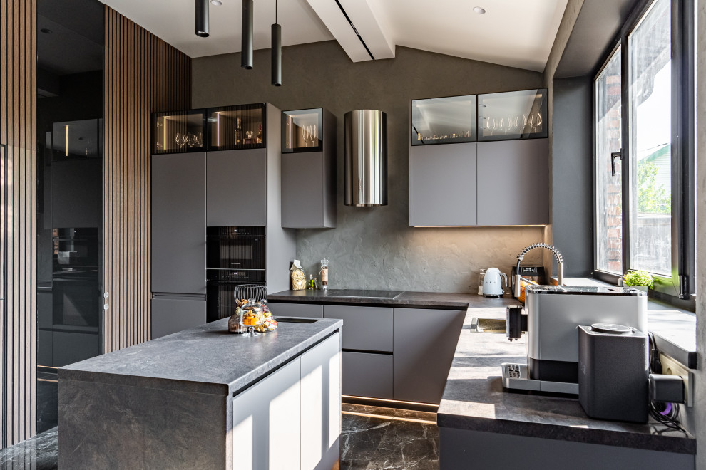 Проект кухни в частном доме