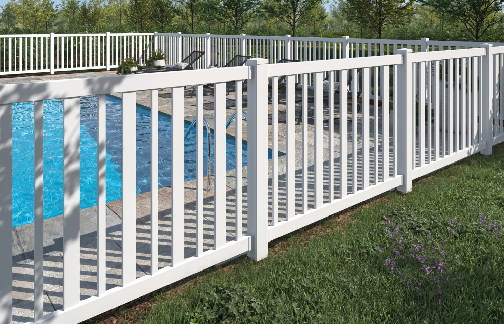 high pool fence