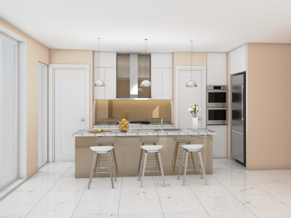 Kitchen - modern kitchen idea in Adelaide