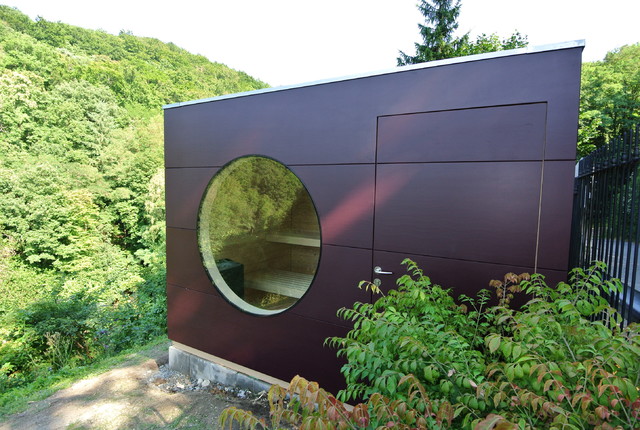 Sauna Und Gartenhaus Kubus Iii Modern Gartenhaus Munchen Von Garten Kubus