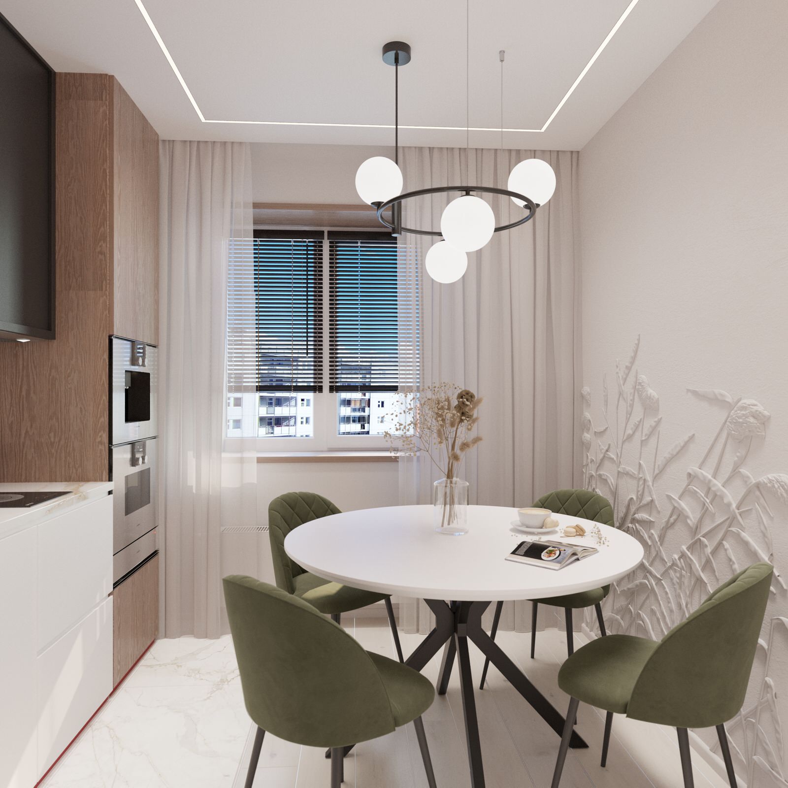 Небольшая уютная квартира расположенная в живописном месте  города