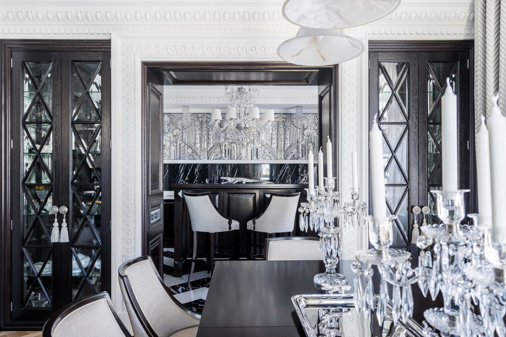 Интерьер квартиры в стиле современной классики с элементами Ар-Деко в Петербурге